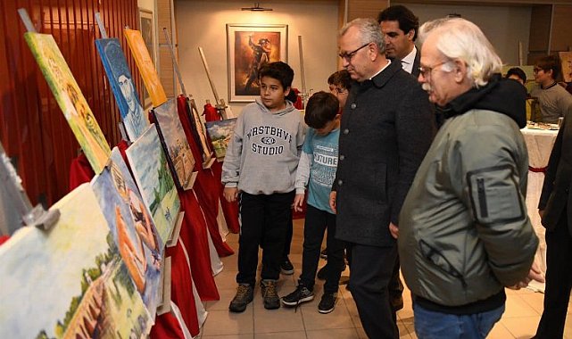 Edirne Keşan'da Nazmi Metin'in resim sergisi açıldı