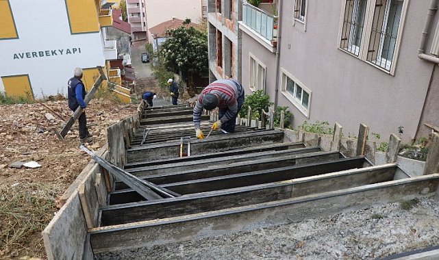 Kocaeli İzmit'te Kocatepe'ye yeni merdiven