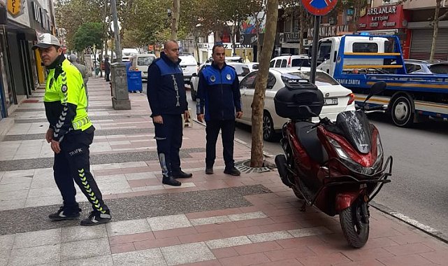 Manisa'da motosiklet işgallerine yönelik denetim