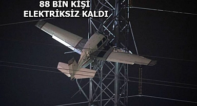 Maryland'ta Uçak Yüksek Gerilim Hattına Çarptı