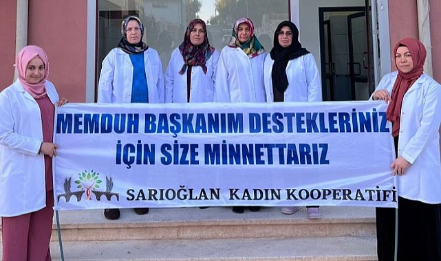 Sarıoğlanlı kadınlardan Memduh Büyükkılıç'a teşekkür