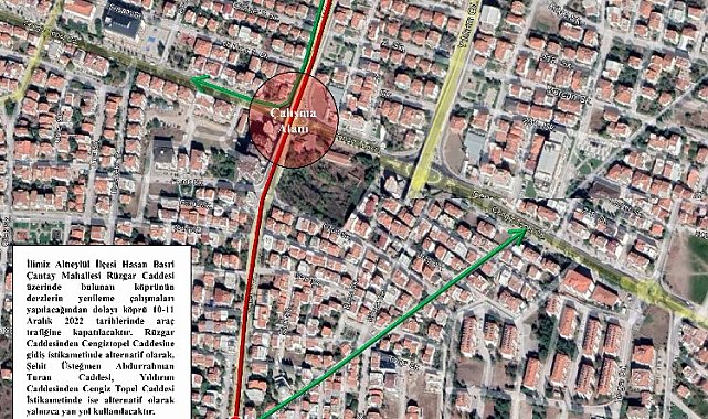 Balıkesir'de Rüzgar Caddesi'nde geçici düzenleme