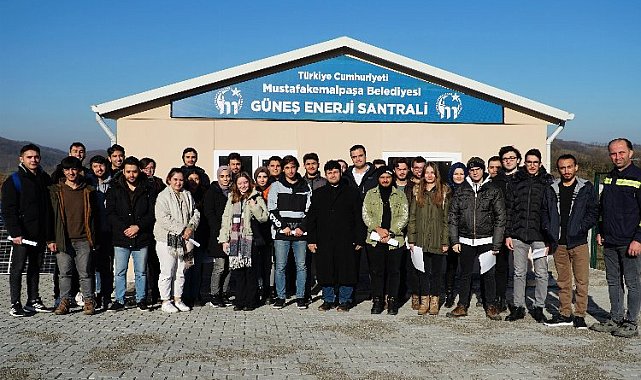BTÜ öğrencileri Mustafakemalpaşa'da GES'i inceledi