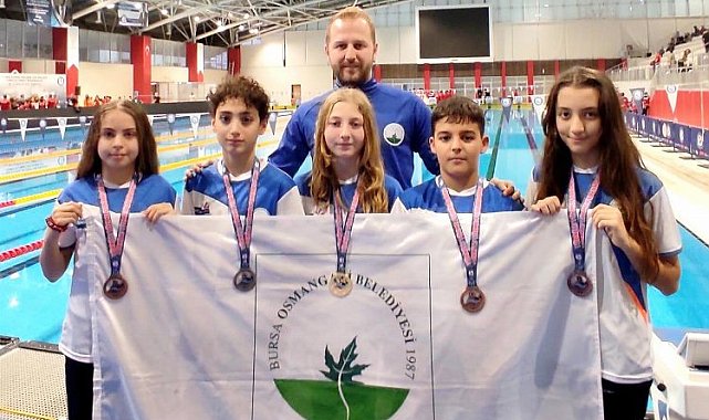 Bursa'da Osmangazili kulaçlar madalyaya doymuyor