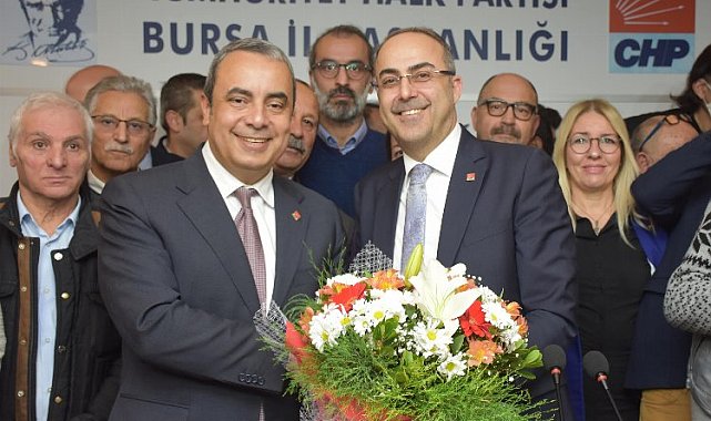 CHP Bursa İl Başkanlığı'nda devir teslim