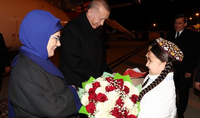 Cumhurbaşkanı Erdoğan Türkmenistan'da