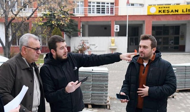 Edirne Keşan'da Eğitim-Sen'den okul bahçesi tepkisi!