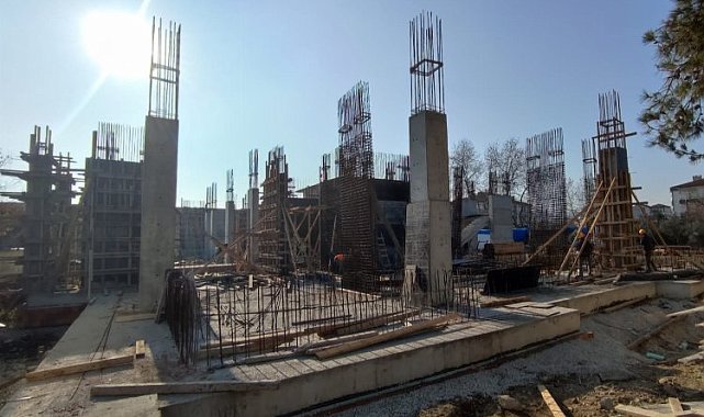 Fidanlık İlkokulu'nun yeni bina inşası hızla sürüyor