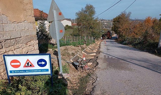 Gebze'de köy yolları V kanal'la korunuyor