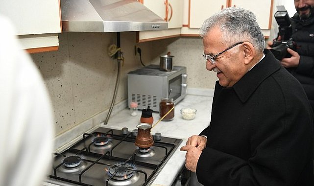 Kayseri Talas'ta 'gaz' heyecanı