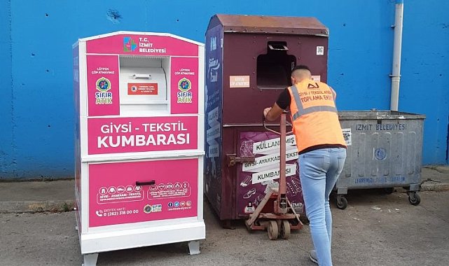 Kocaeli İzmit'te atık kumbaraları yenileniyor