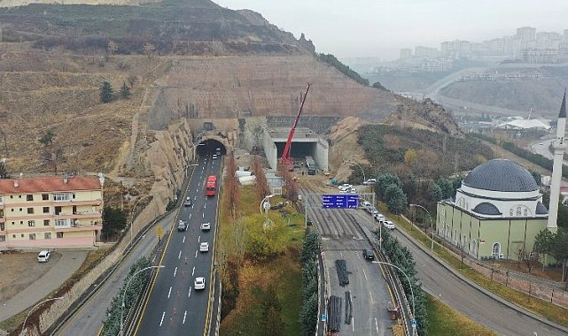 Kuzey Ankara Tüneli'ndeki ışık göründü