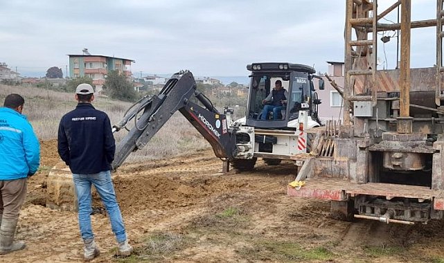 Manisa'da Köprübaşı merkezine sağlıklı su için sondaj