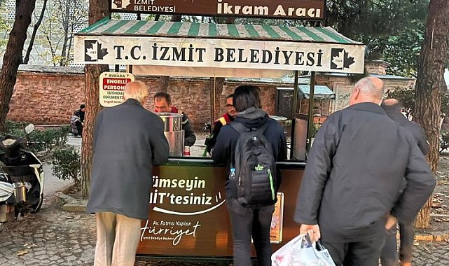 Mobil ikram araçları İzmitlilerin içini ısıtıyor
