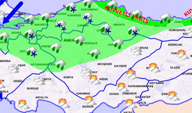 Sağanak yağış, kar ve fırtınaya dikkat!