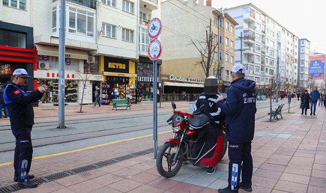Yayalaştırılmış bölgelerde araç denetimi