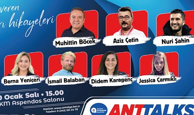 Antalya Büyükşehir'in ANTTALKS etkinliği başlıyor