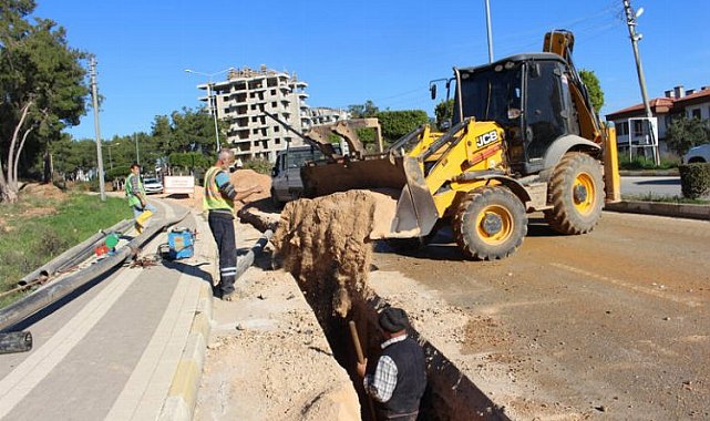 Antalya Manavgat Sarılar'da içme suyu çalışması bitiyor