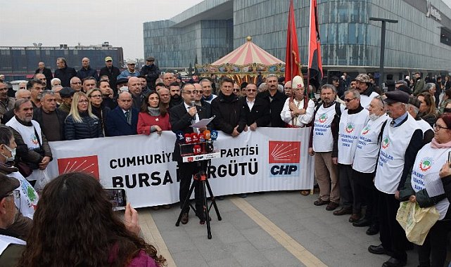 Bursa'da CHP'lilerden maaş zamlarına 'meydan' tepkisi