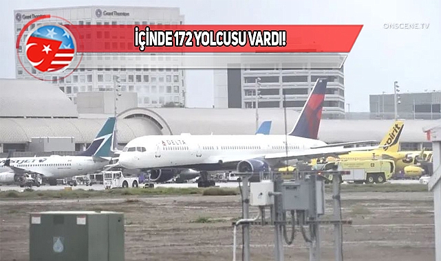 California'da Uçağın Motoru Alev Aldı