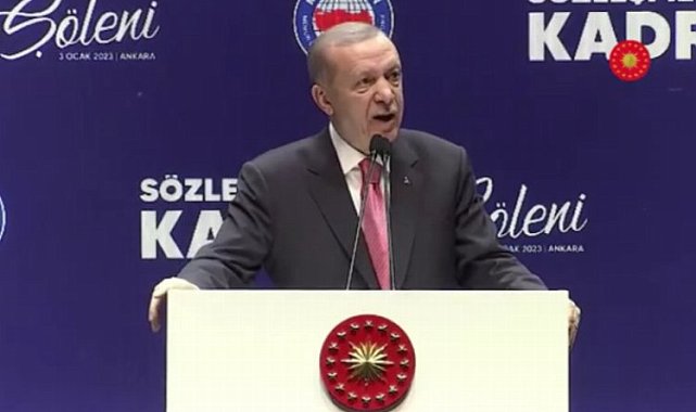 Cumhurbaşkanı Erdoğan zam oranını 'kadro şöleni'nde açıkladı