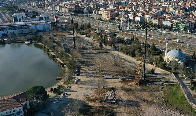 İzmit'in Millet Bahçesi'nde hummalı çalışma