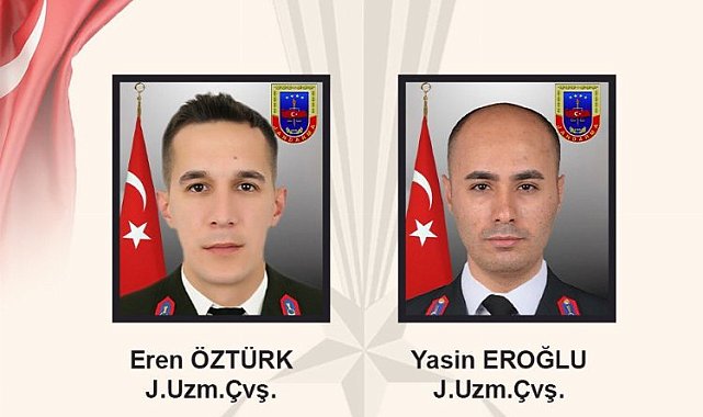 Milli Savunma Bakanlığı'ndan şehit uzman çavuşlara taziye