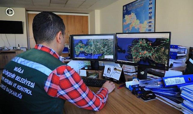Muğla 'çevre'yi uydudan takip ediyor