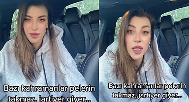 Nur Esin: Erkekler İçin Kahramanlar pelerin takmaz jartiyer giyer