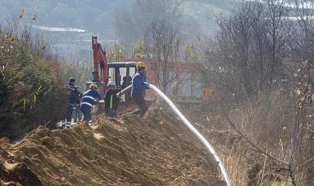 Ödemiş'in İlkkurşun mahallesine yeni su hattı