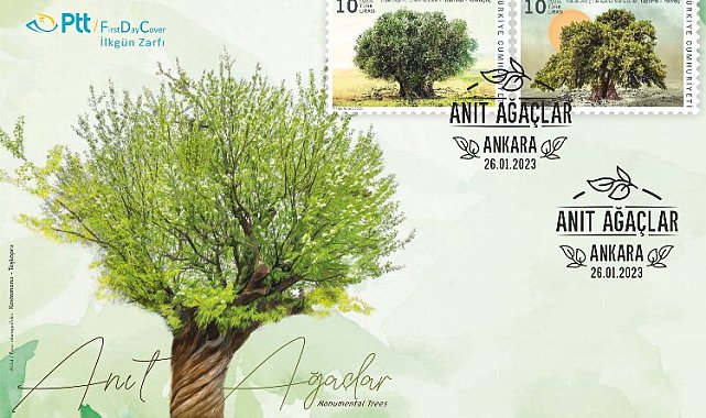 PTT'den 'Anıt Ağaçlar'a özel pul