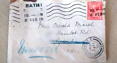 1916'da Gönderilen Mektup Nihayet Adresine Ulaştı