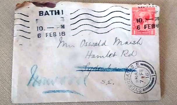 1916'da Gönderilen Mektup Nihayet Adresine Ulaştı