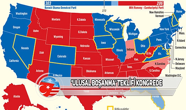 ABD'de Kırmızı Ve Mavi Eyaletler Ayrılmalı Teklifi