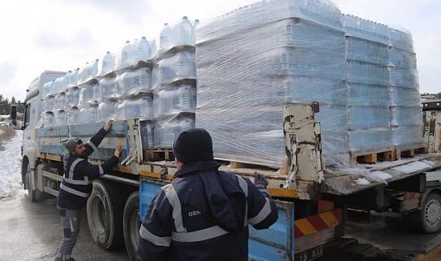Afet bölgesine halk ekmek ve kalabak sevkiyatı