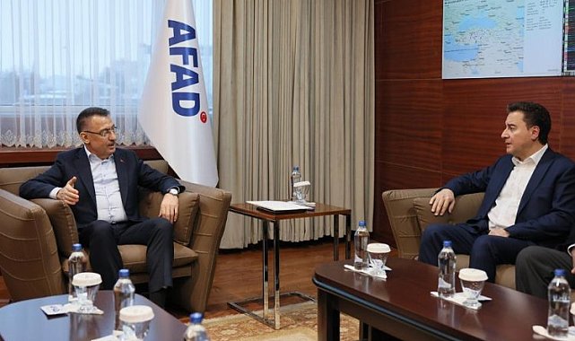 Babacan AFAD'da Fuat Oktay'la görüştü... Babacan deprem bölgesine gidiyor