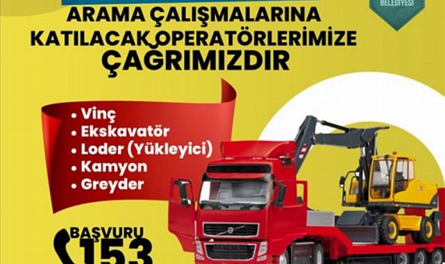 Bursa İnegöl'den operatör ve iş makinesi sahiplerine yardım çağrısı
