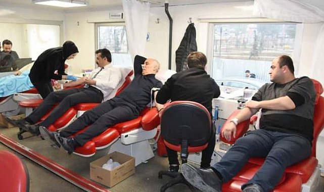 Bursa Yenişehir'de kan bağışına yoğun ilgi