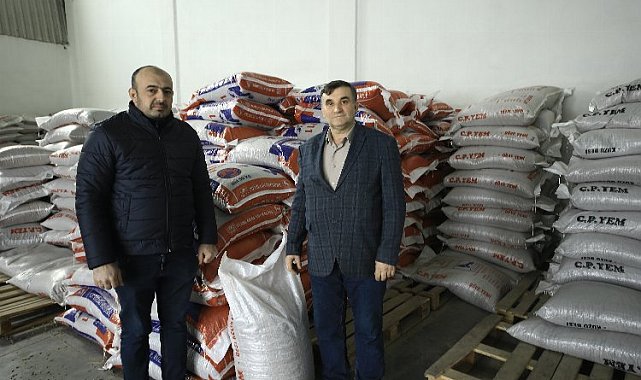 Bursa Yenişehirli üreticilerden bölgeye 1 tır hayvan yemi