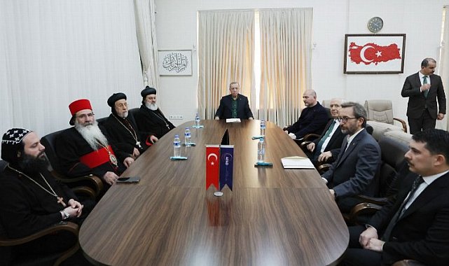 Cumhurbaşkanı Erdoğan Hatay'da Süryani toplumu temsilcileriyle görüştü