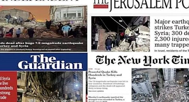 Deprem Dünya Basınının Manşetlerinde