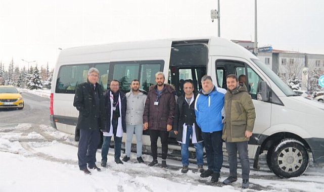 ERÜ'den 6 kişilik sağlık ekibi yola çıktı