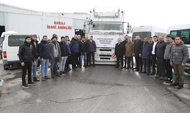 ERÜ'den deprem bölgesine desteği