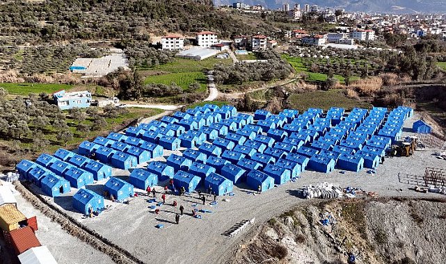 Hatay'da 1500 kişilik çadır kent kuruluyor