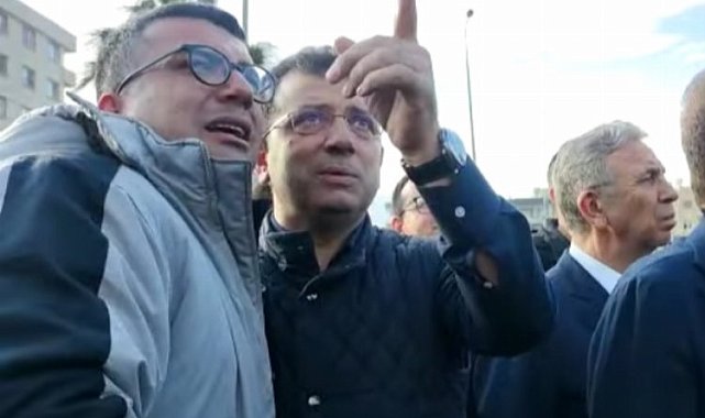 İmamoğlu Hatay'da bir vatandaşı teselli etti