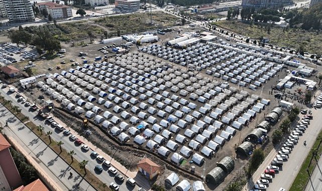 İskenderun'da 'Çadır Kent'in altyapısına Beylikdüzü eli