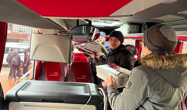 İzmit Otobüsü afet bölgesinde
