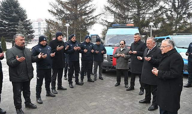 Kayseri zabıtası Hatay'a gitti