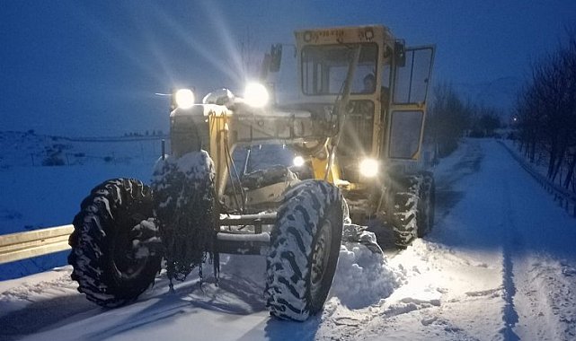 Kayseri'de kapanan yollar açılıyor
