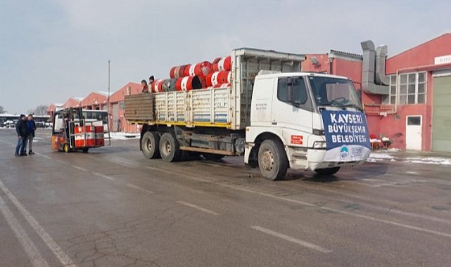 Kayseri'de variller sobaya dönüştü